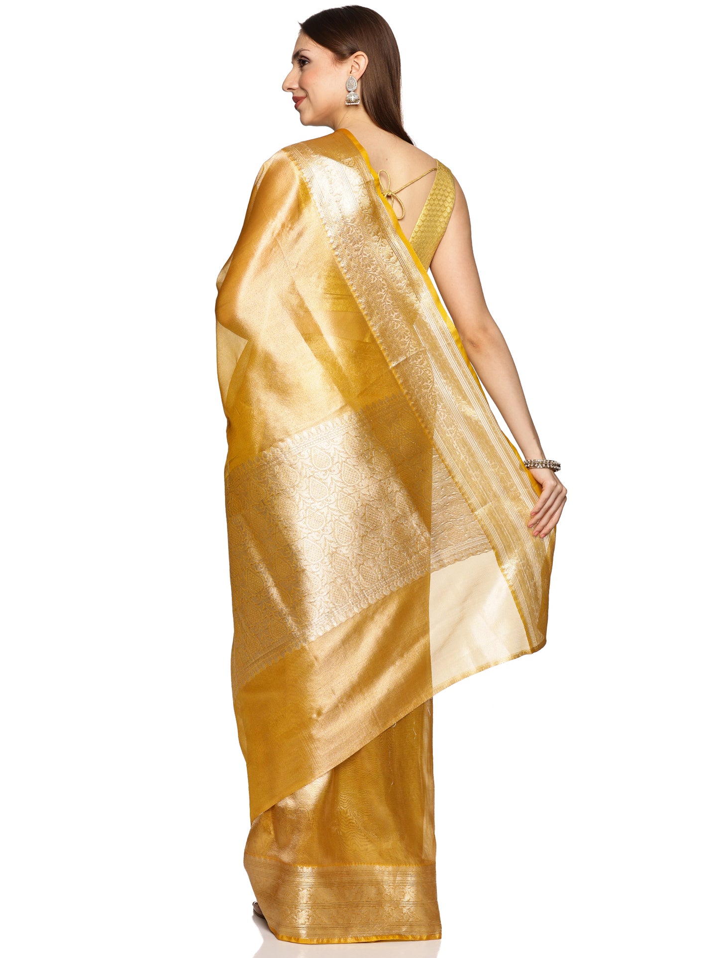 Golden Tissue Banarasi Saree