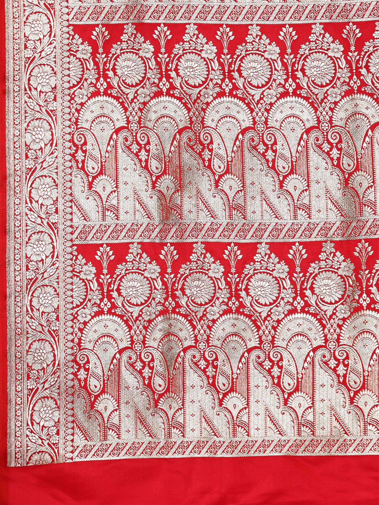 Red Pure Silk Banarasi Saree