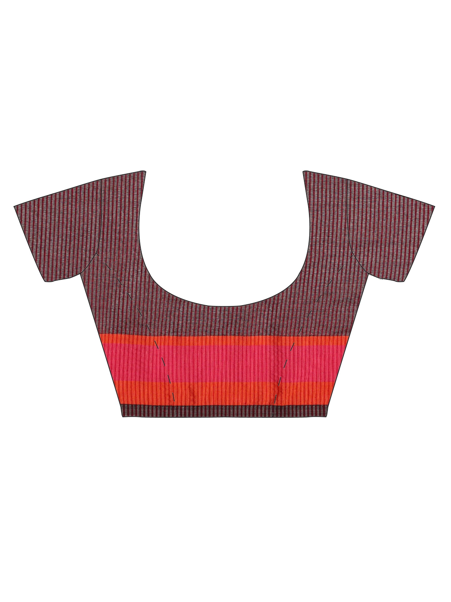 Grey Brown Designer Handloom Saree