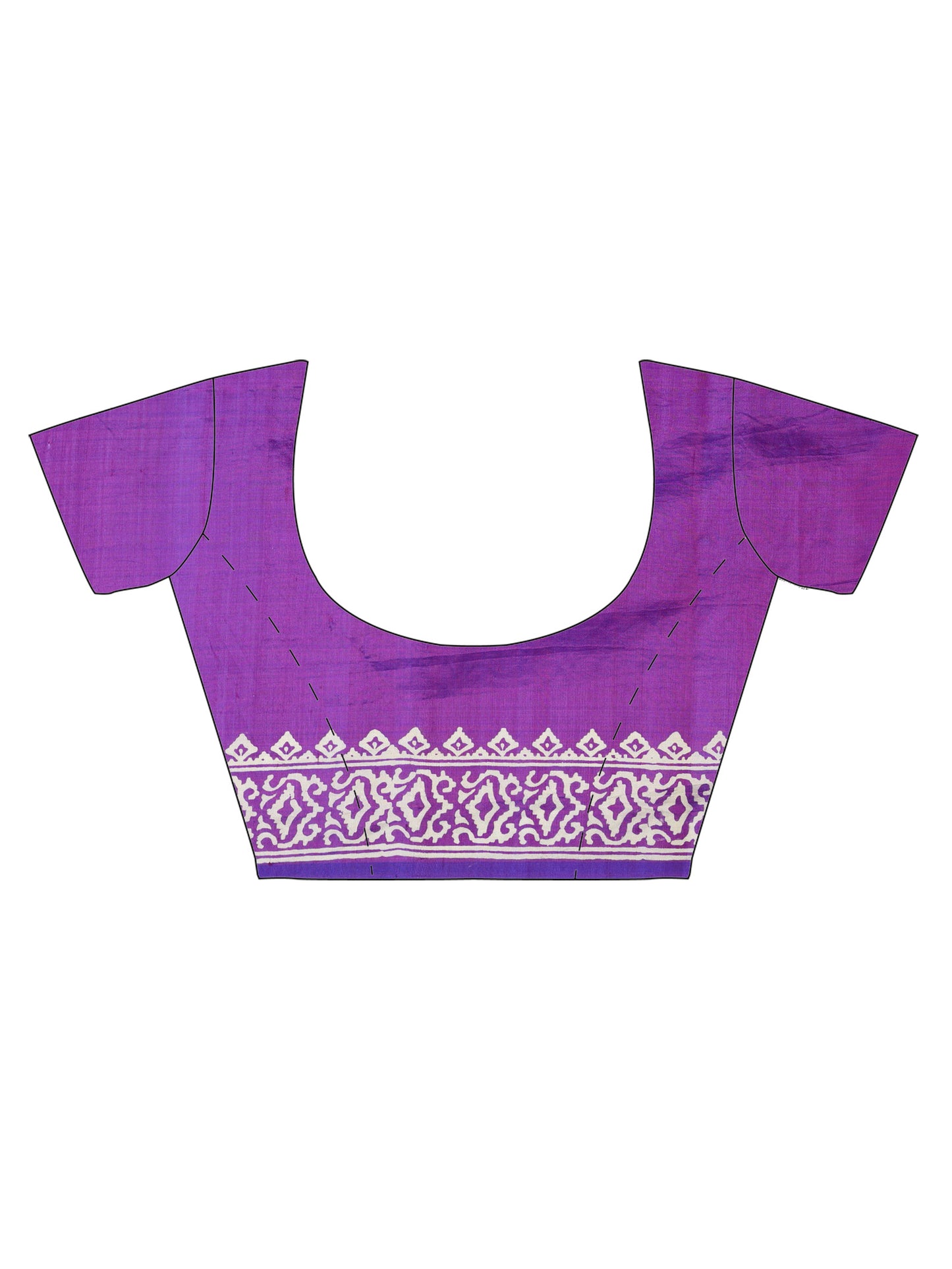 Purple Bishnupur Silk Saree