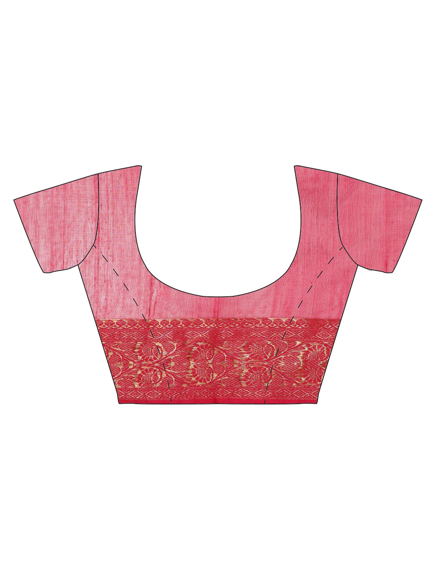 Pink Muslin Silk Jamdani Saree