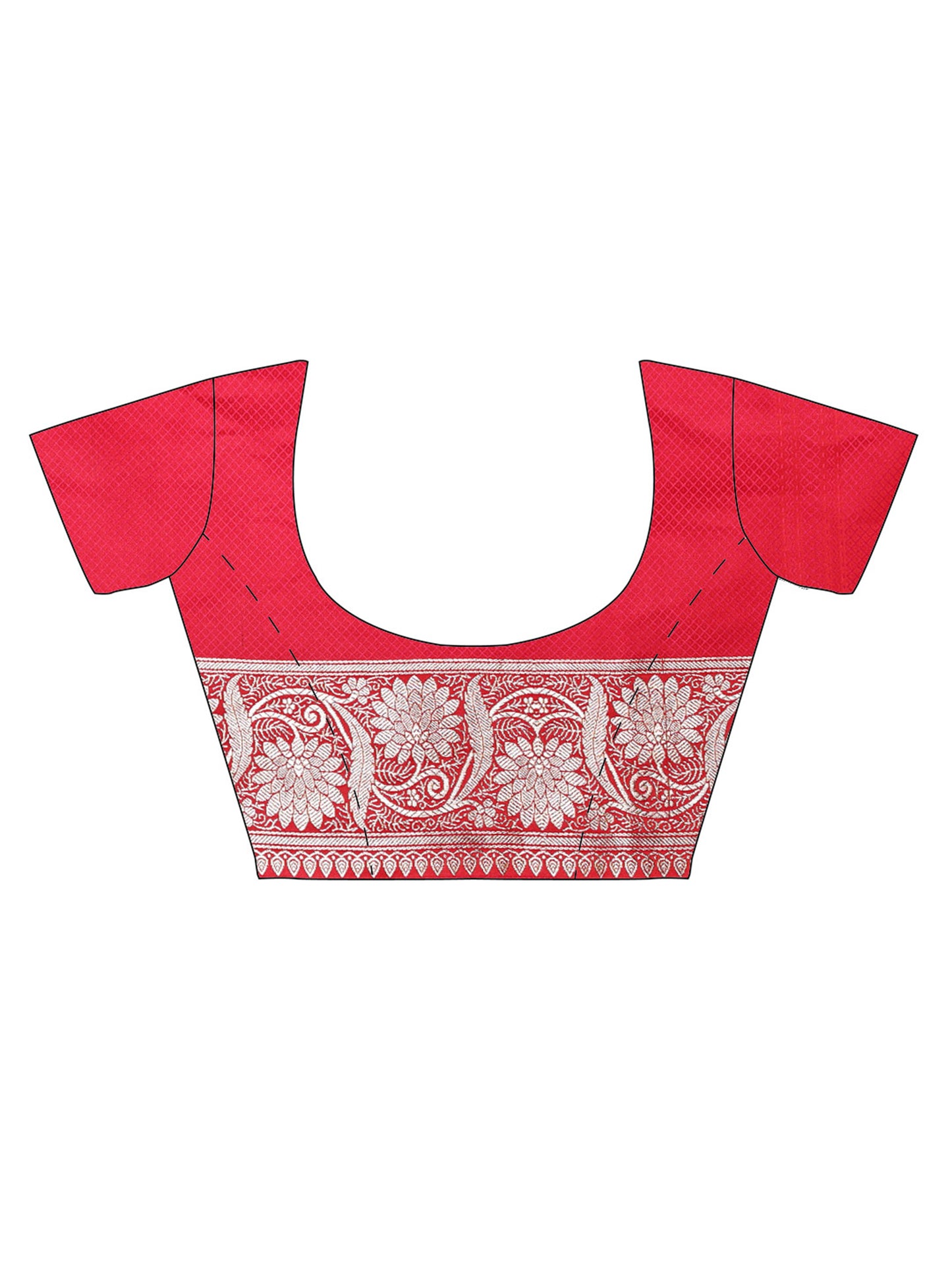 Red Pure Silk Banarasi Saree