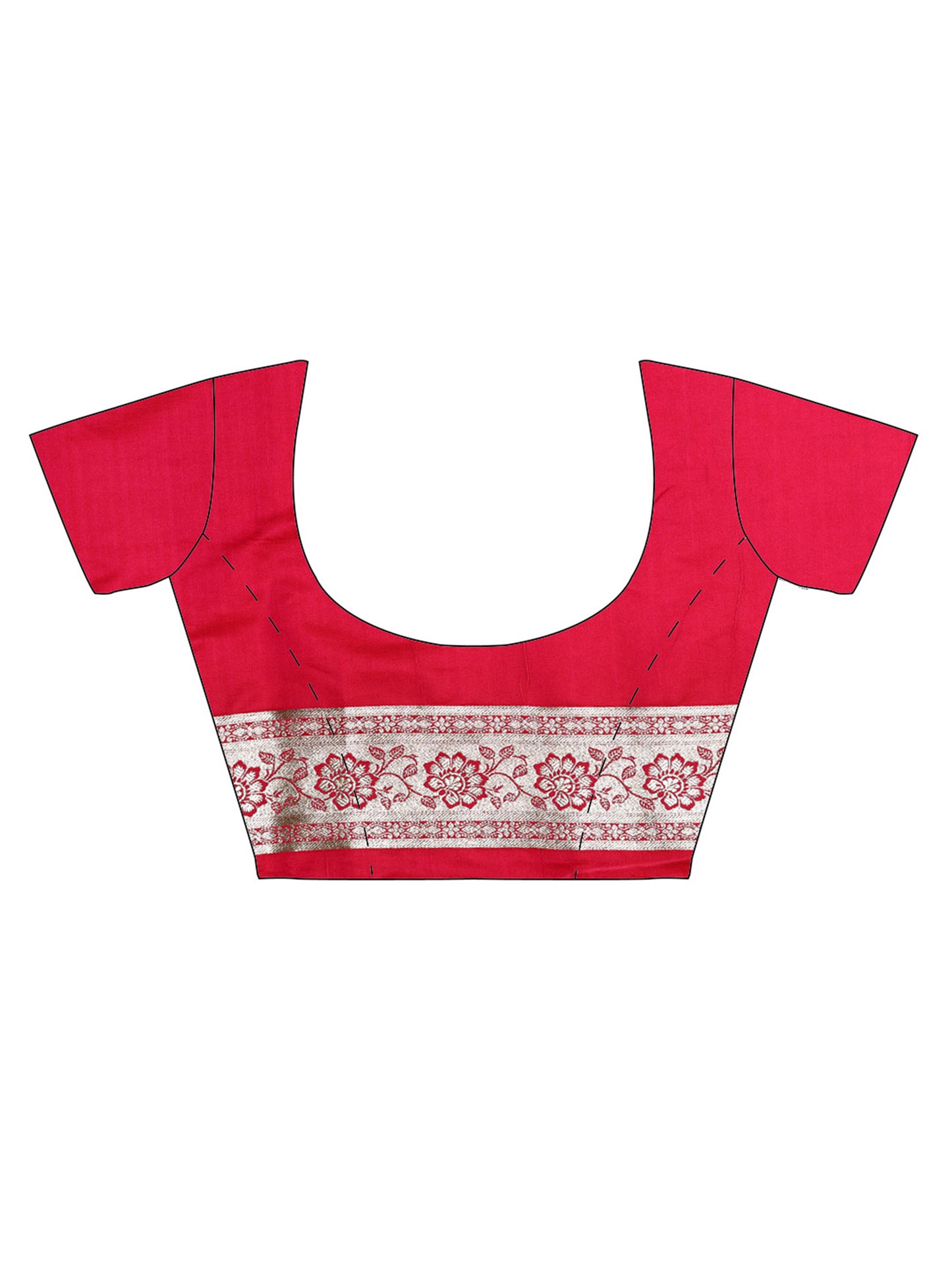 Red Pure Silk Banarasi Saree