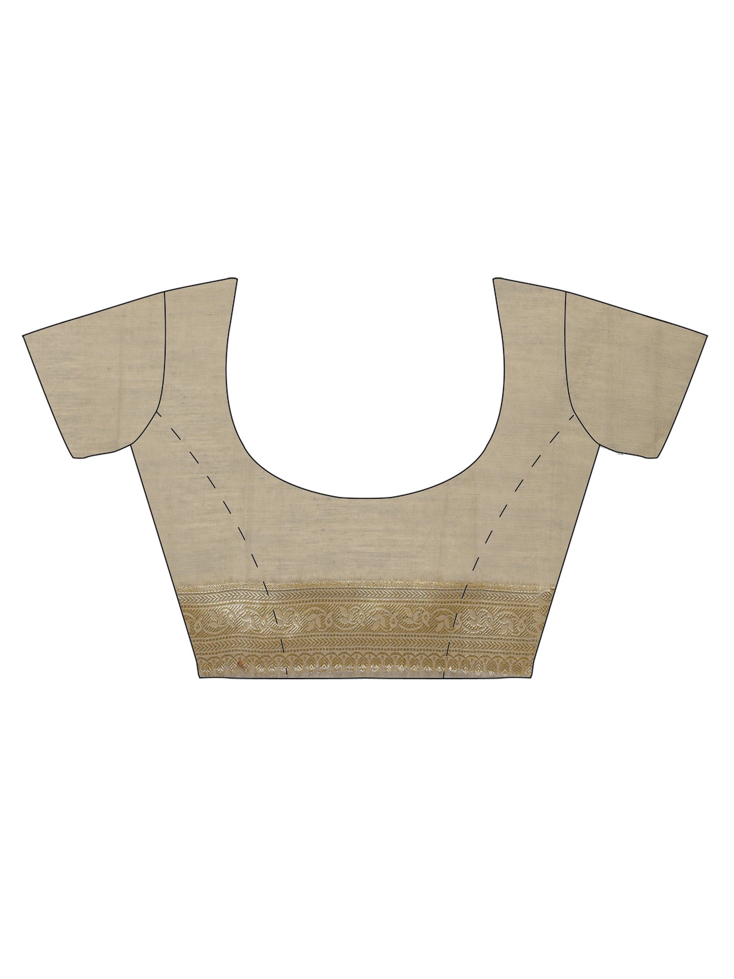 Golden Buta fawn color cotton silk Banarasi sarees