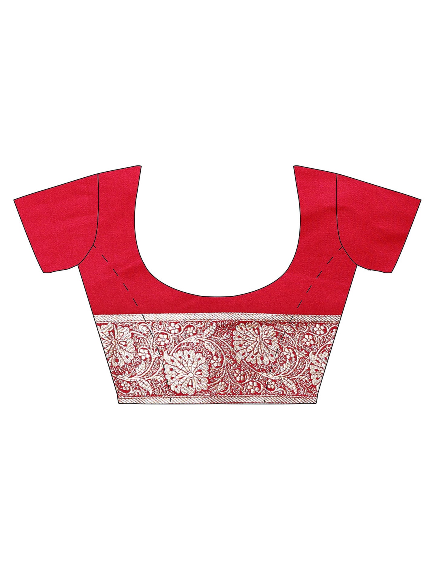 Red Pure Silk Banarasi Saree