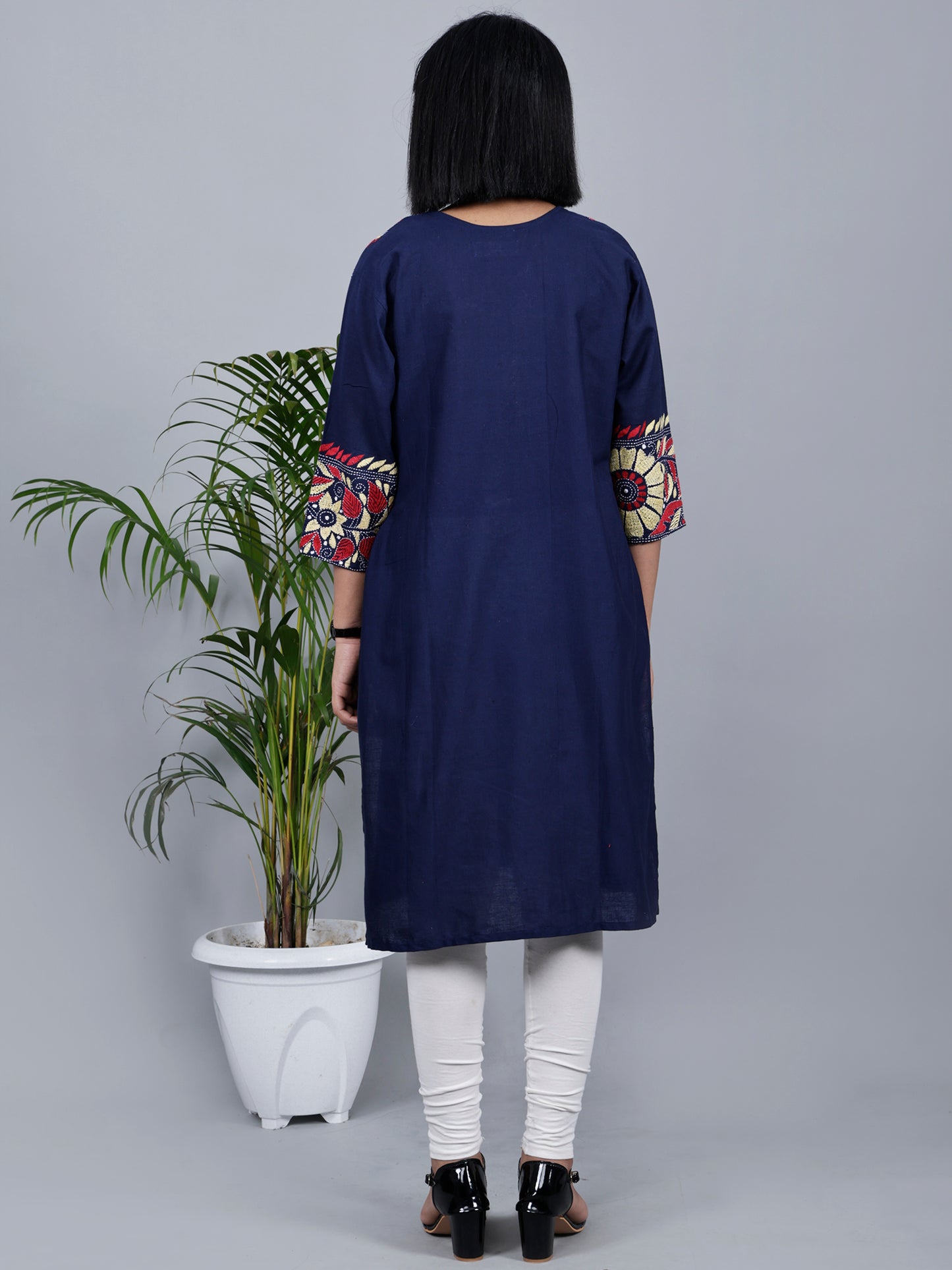 Kantha Kurta Blue