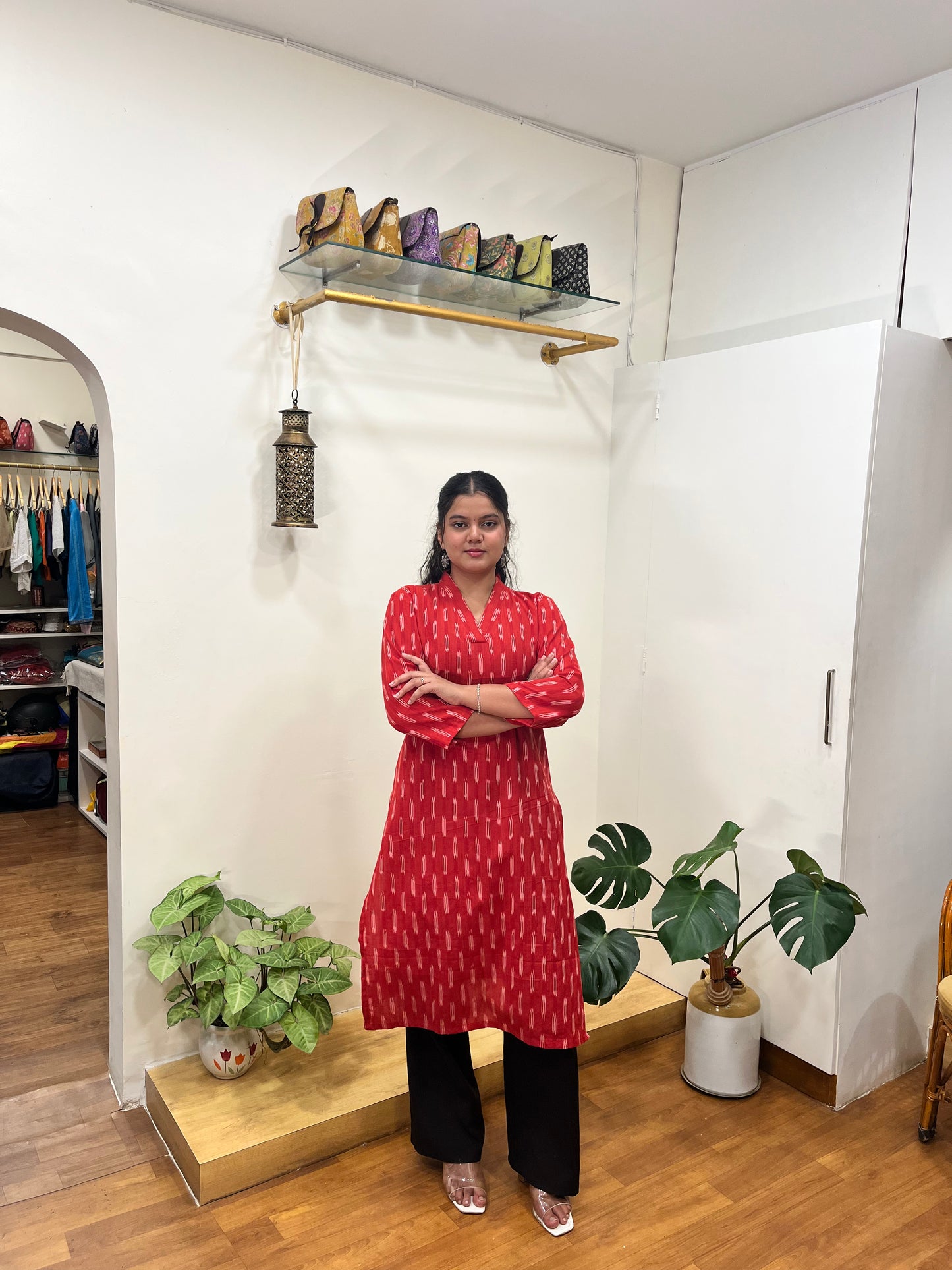 PURE IKKAT COTTON KURTA
