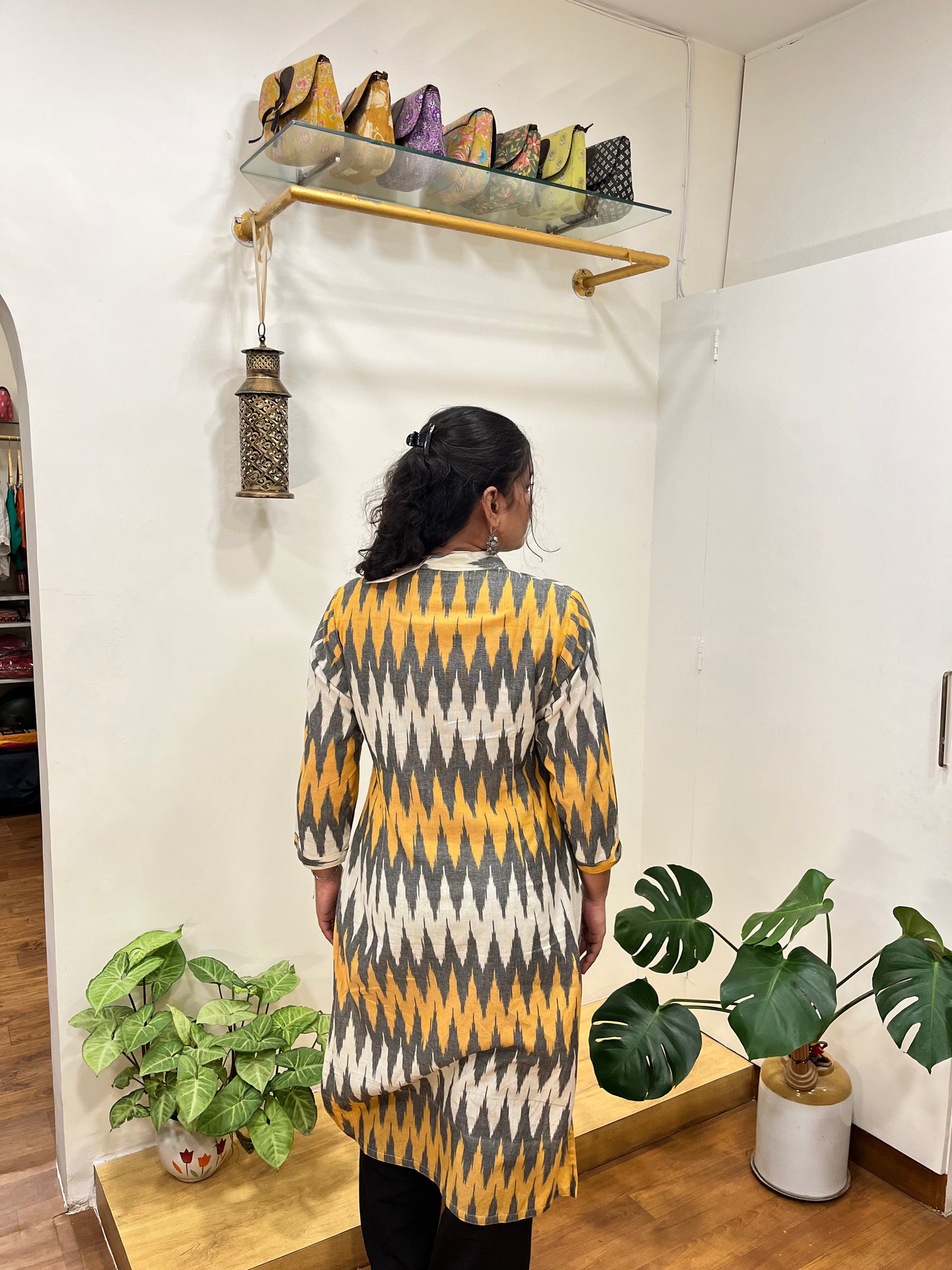 PURE IKKAT COTTON KURTA