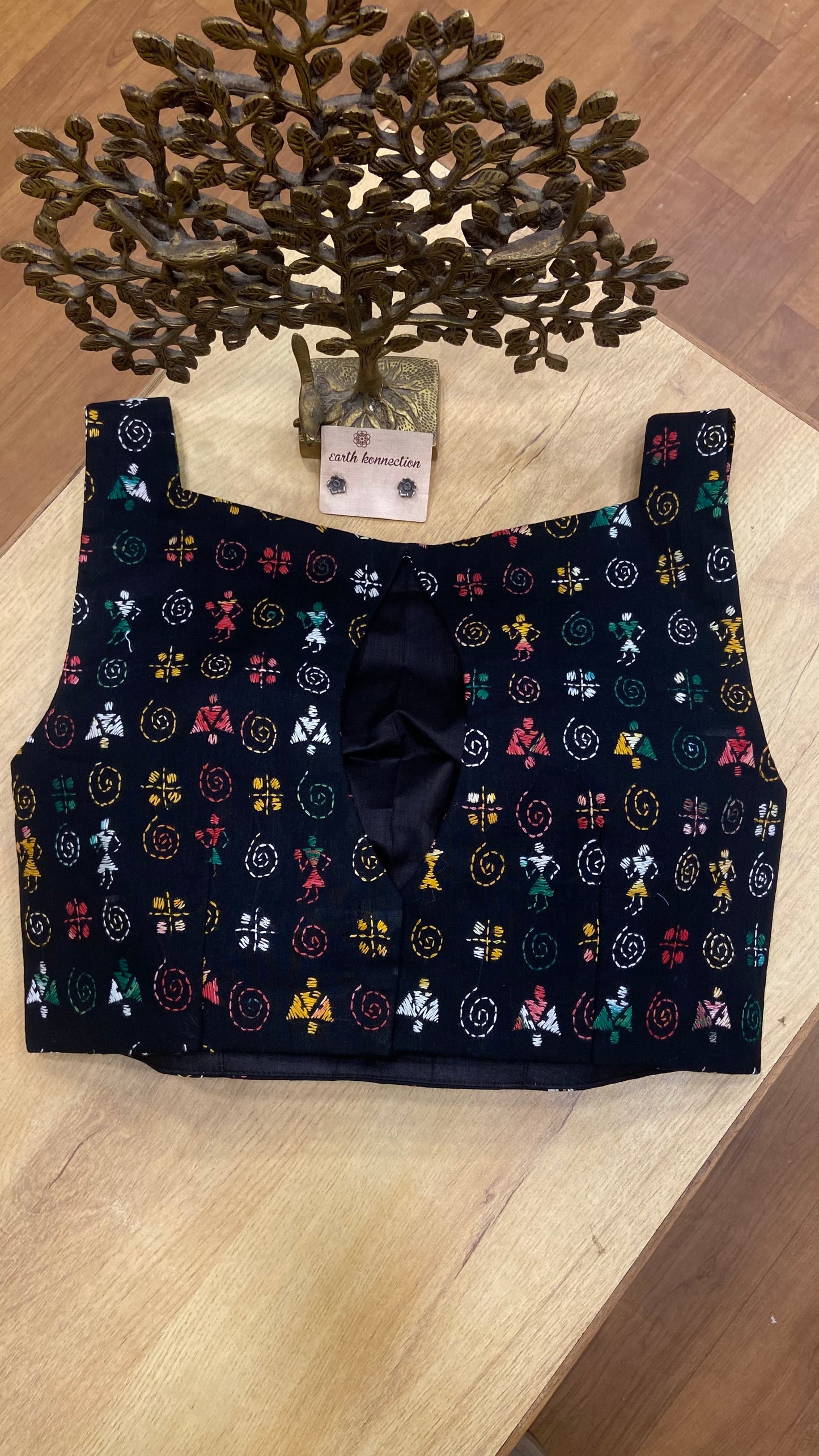PRINCESS PADDED KANTHA EMBOIDERY COTTON BLOUSE