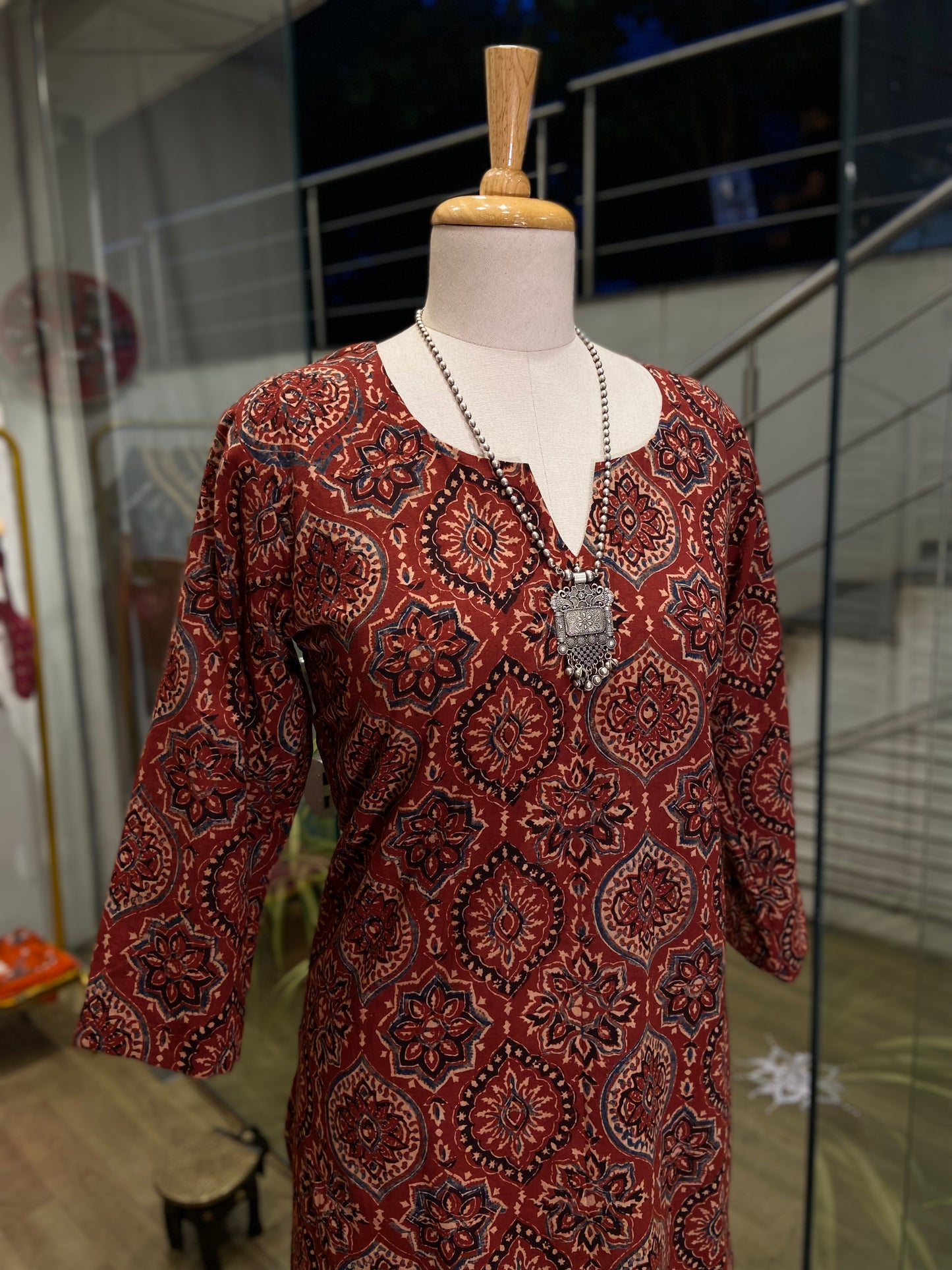 PURE AJRAKH COTTON KURTA