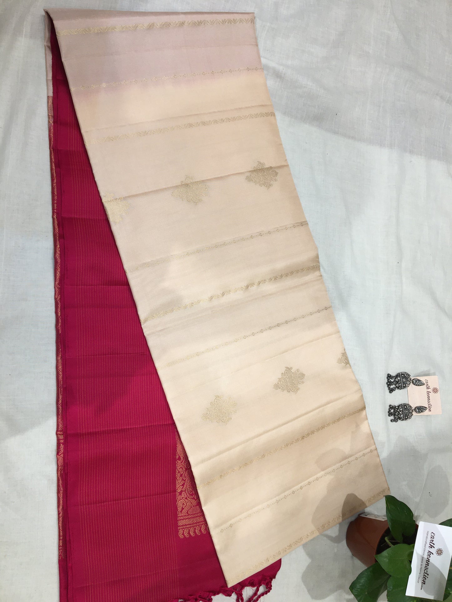 Pure Kanjivara Cotton Butta Saree