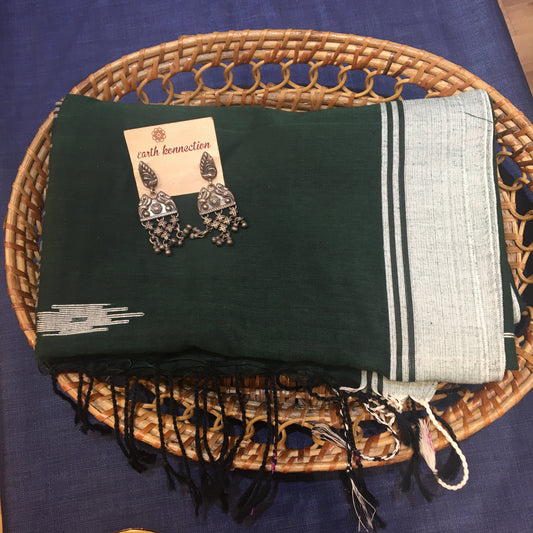 Khadi cotton jamdani saree