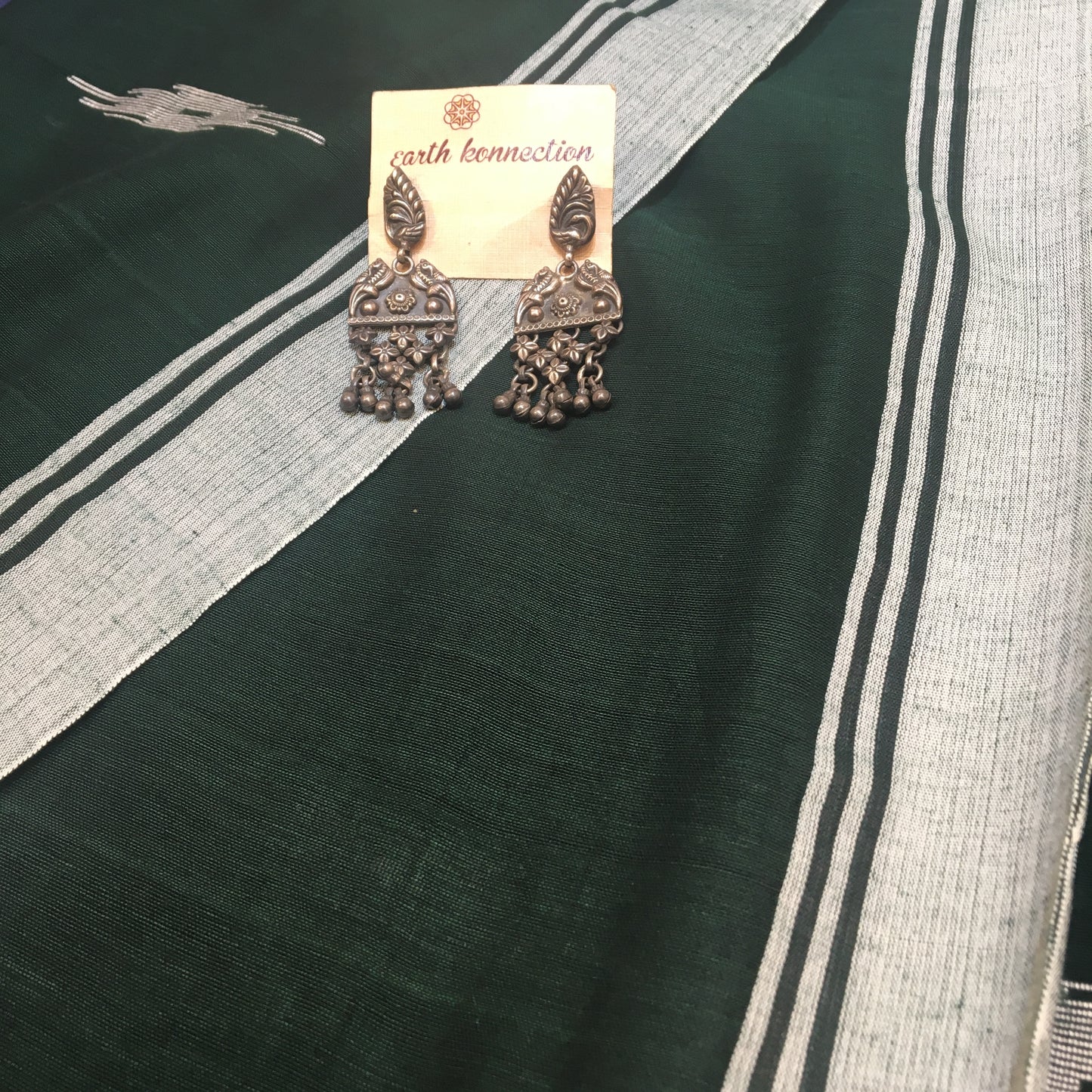 Khadi cotton jamdani saree