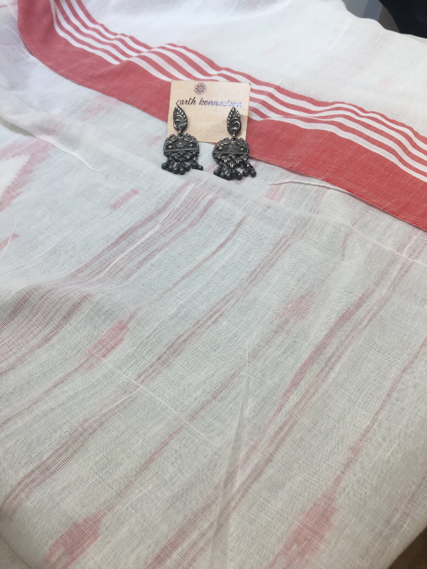 Khadi cotton jamdani saree