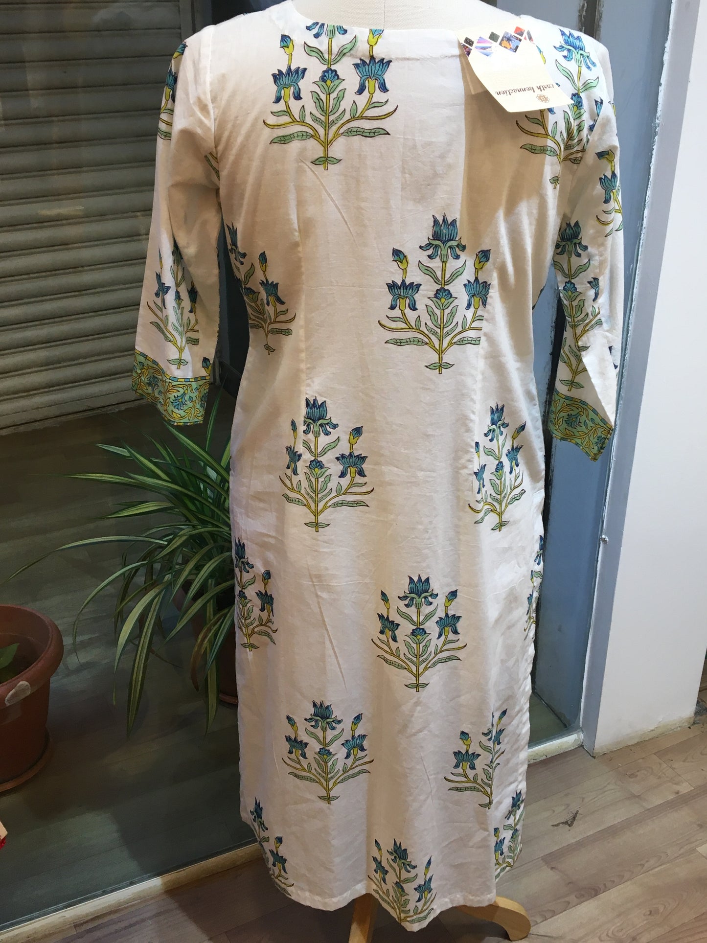 block printed kurta