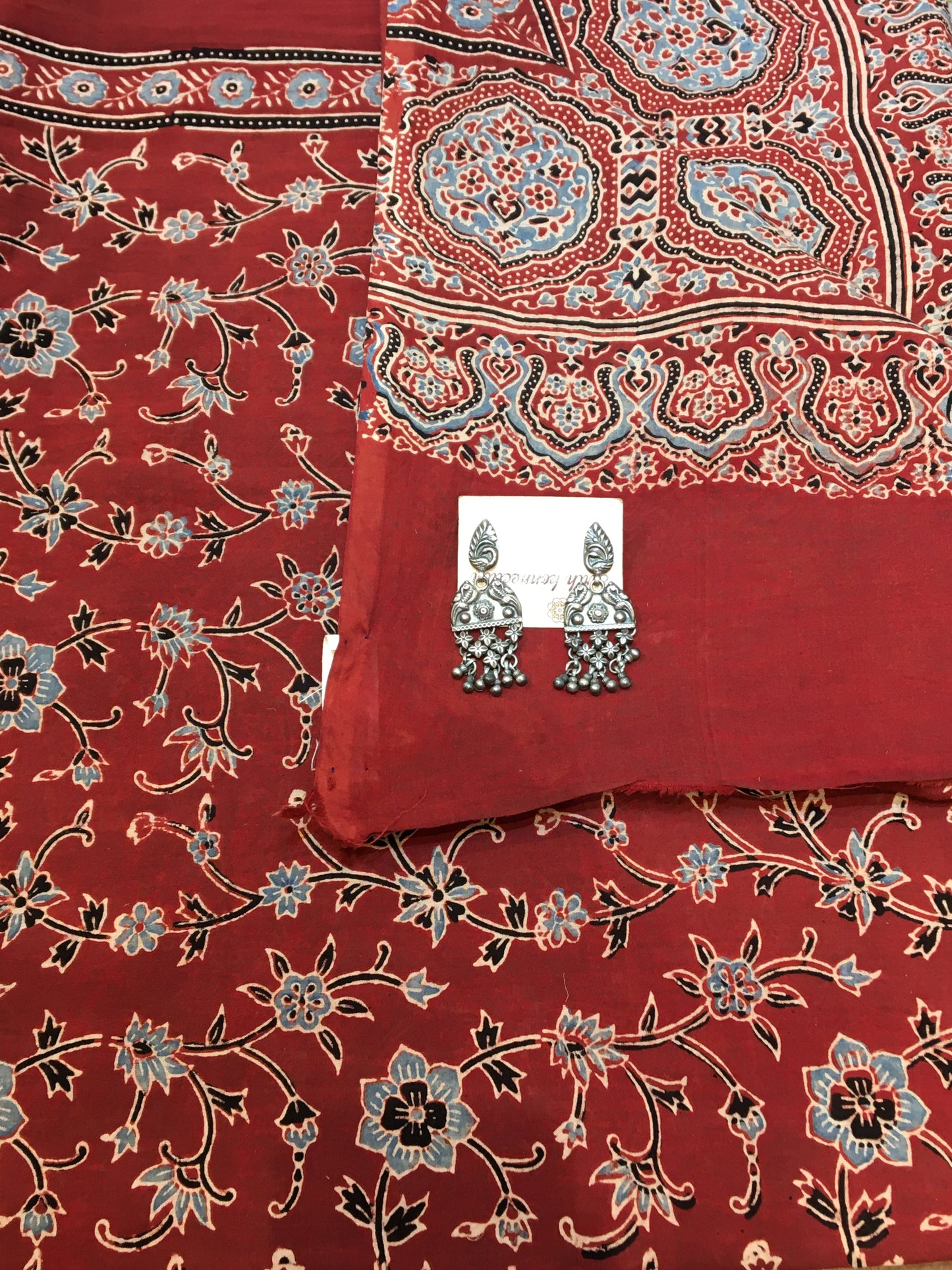 cotton ajrakh dupatta
