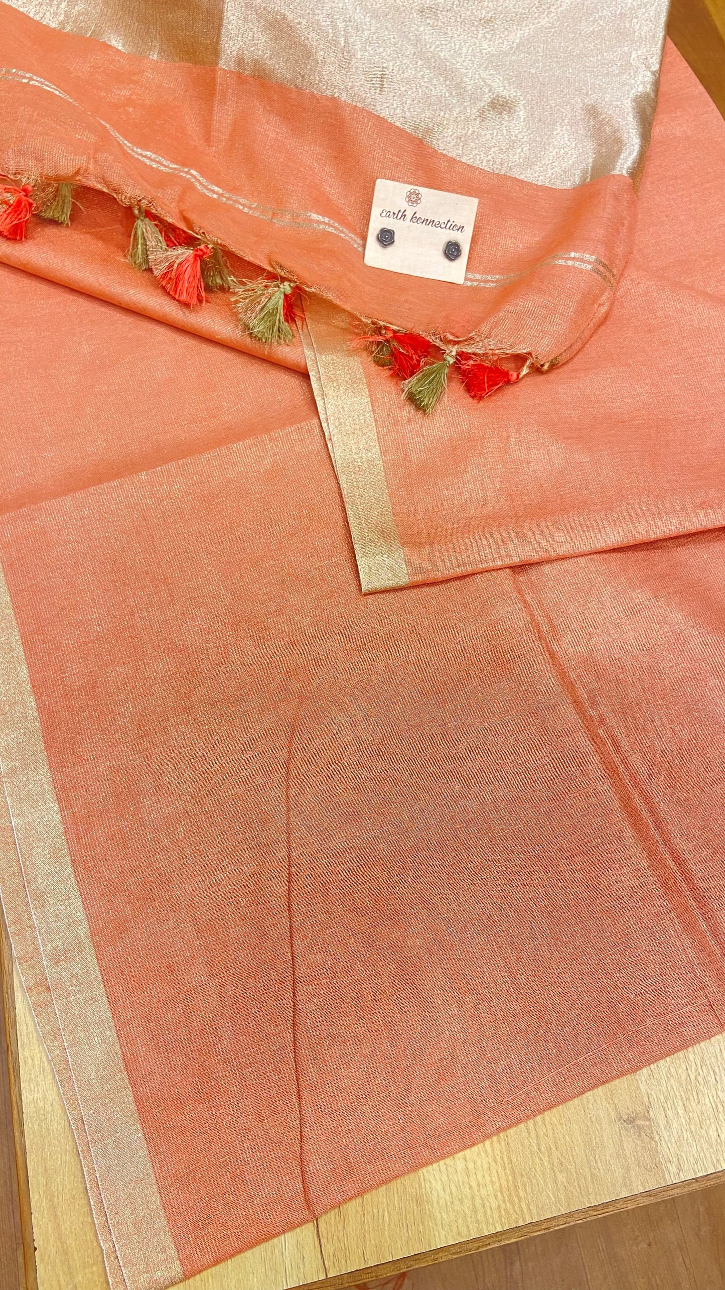 Linen Tissue saree