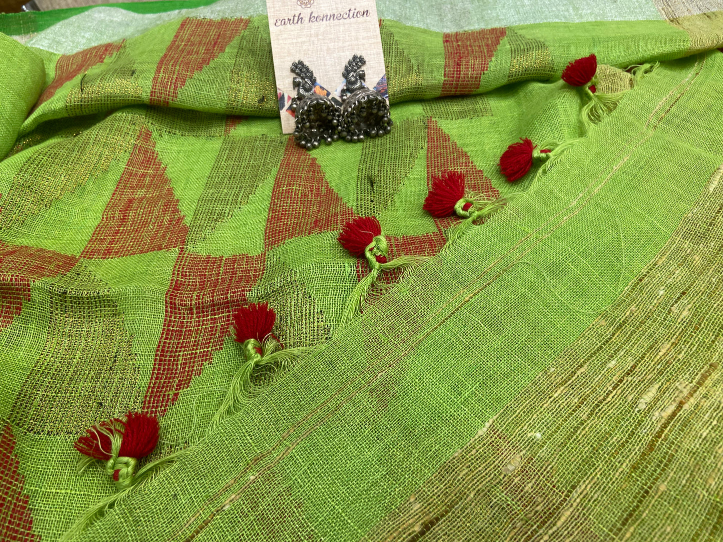 Linen saree