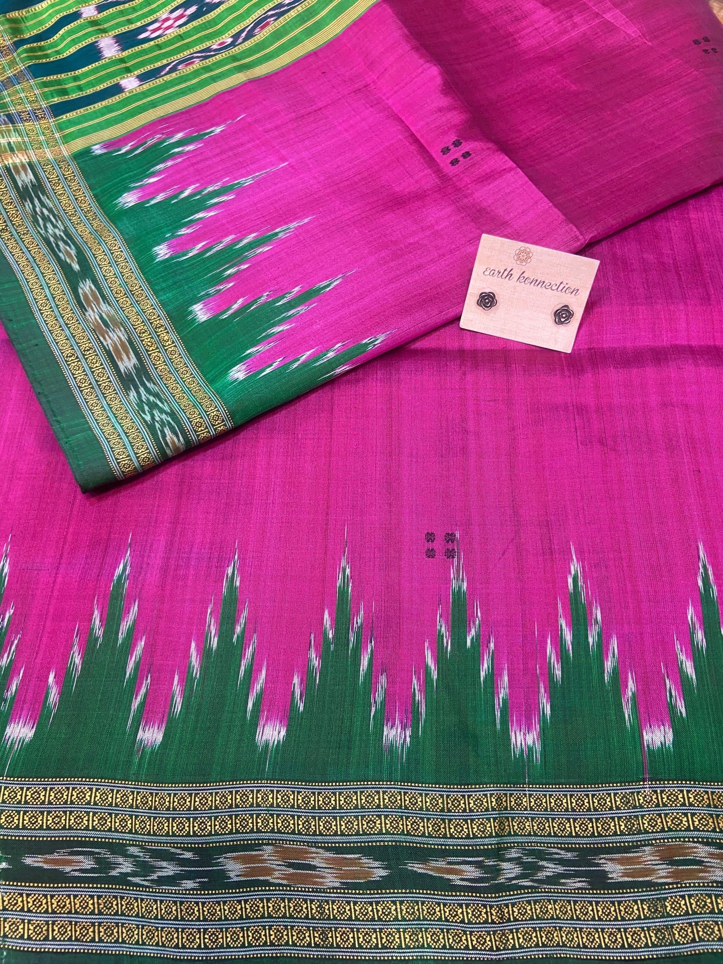 Ikat silk saree