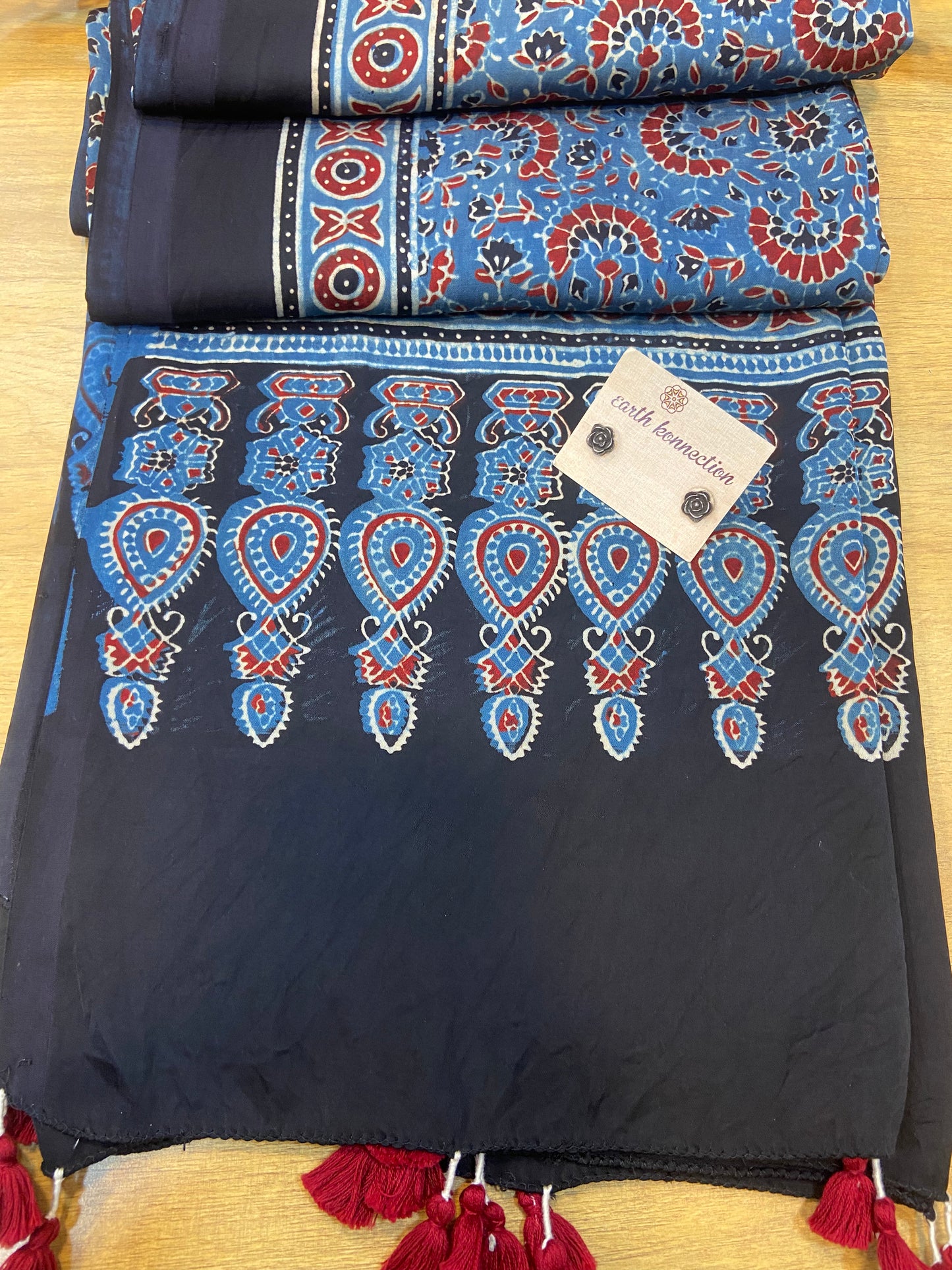 Modal Ajrakh silk Dupatta