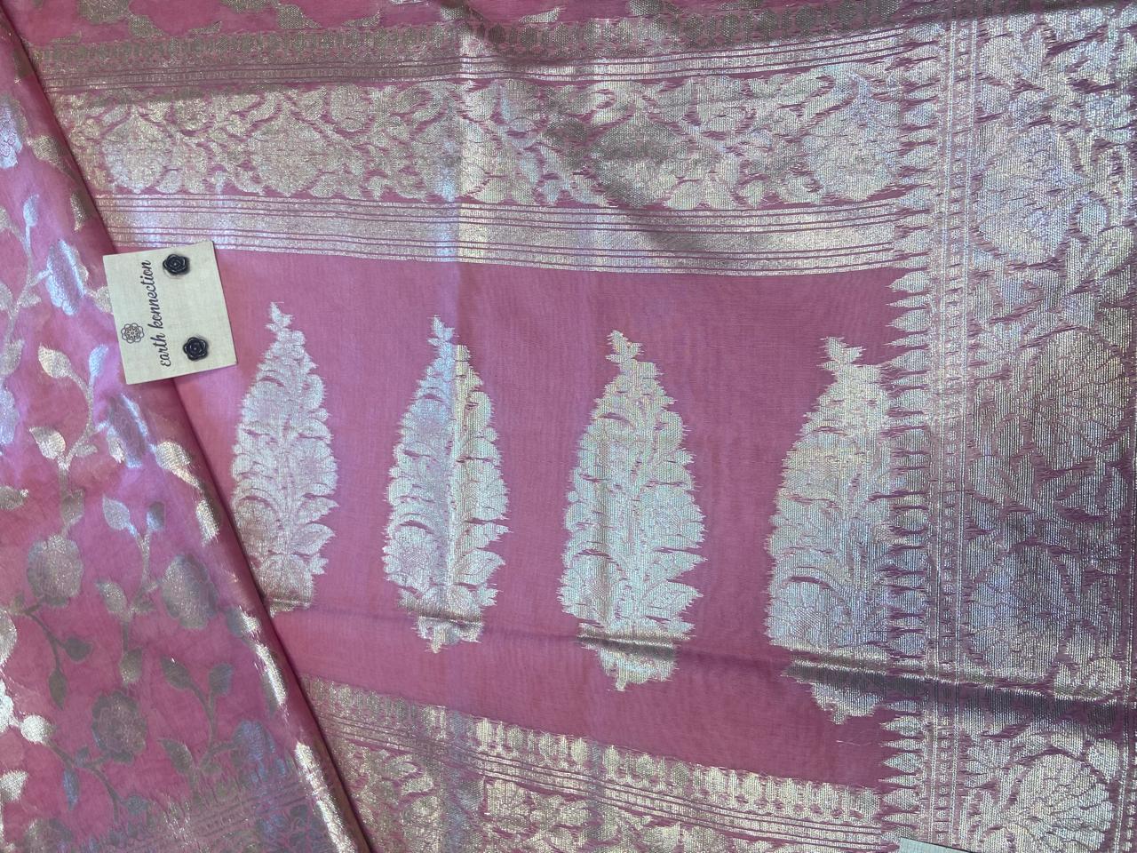 blended chiffon banarasi saree