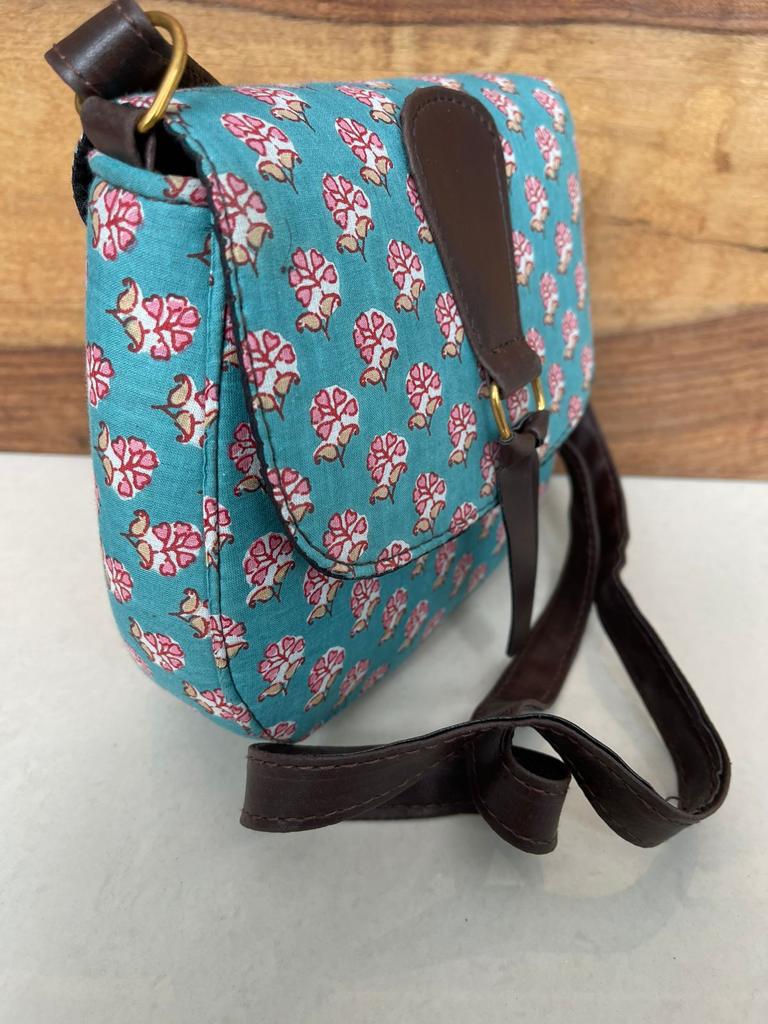 Sky blue sling discount bag