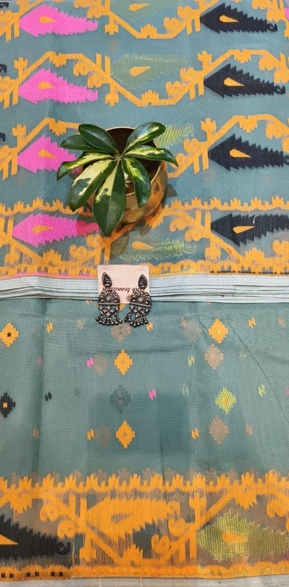 Cotton jamdani saree