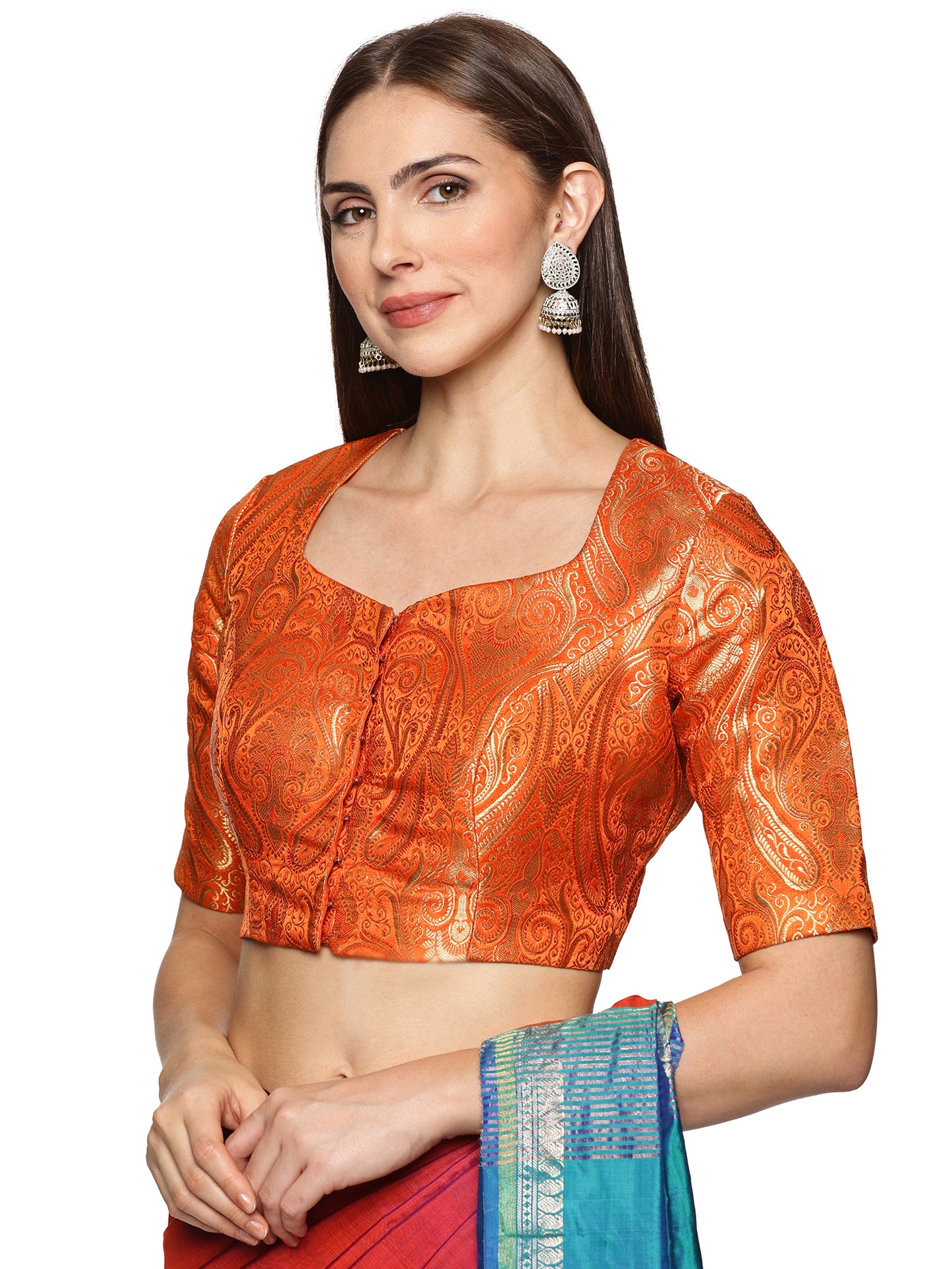 Padded Blouse Temple Back design