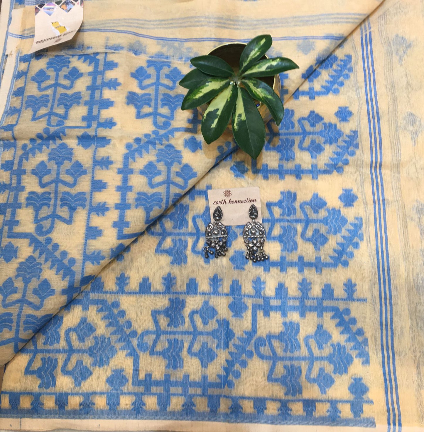 Cotton jamdani saree