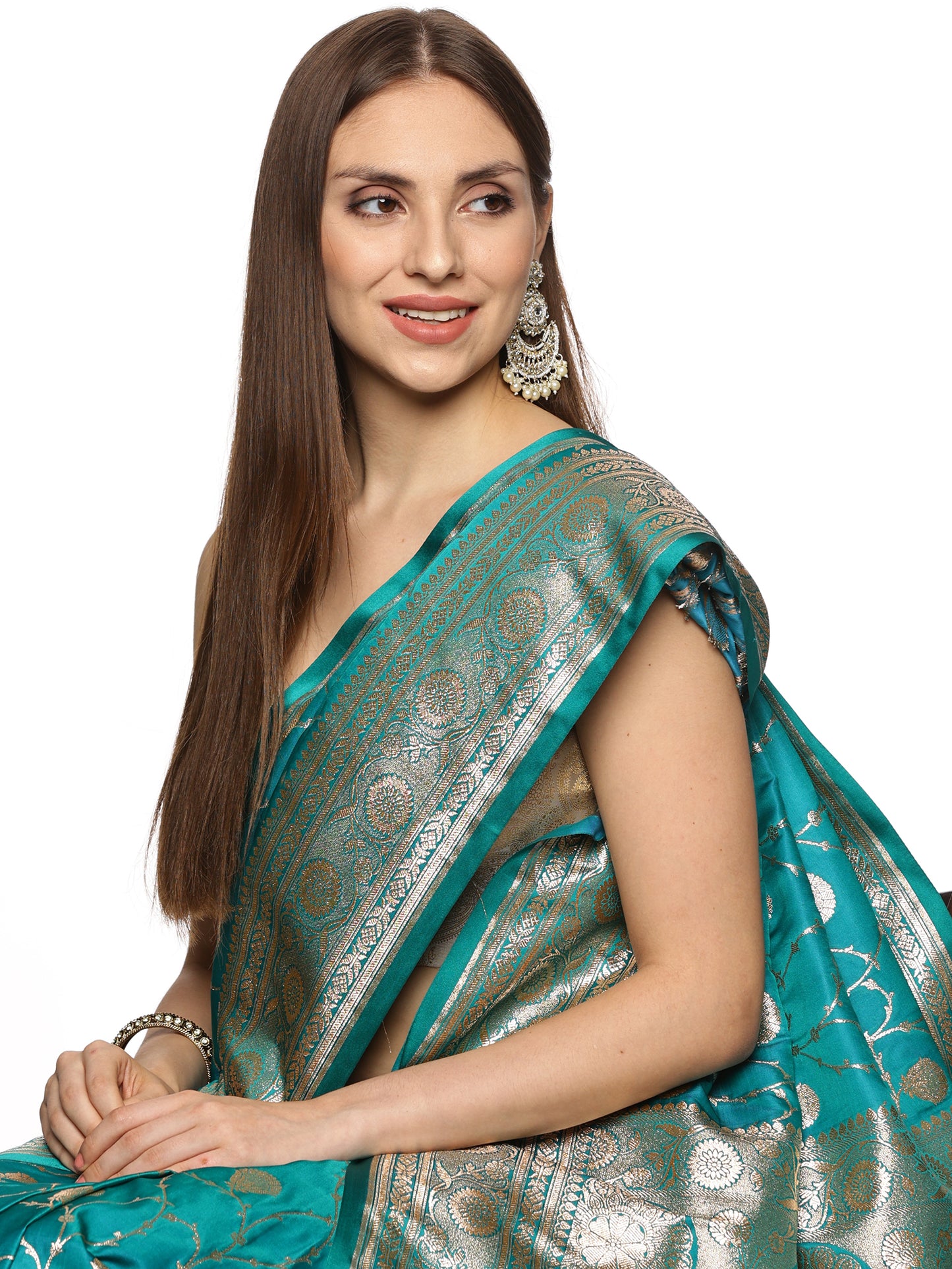Blue Pure Banarasi Silk Saree