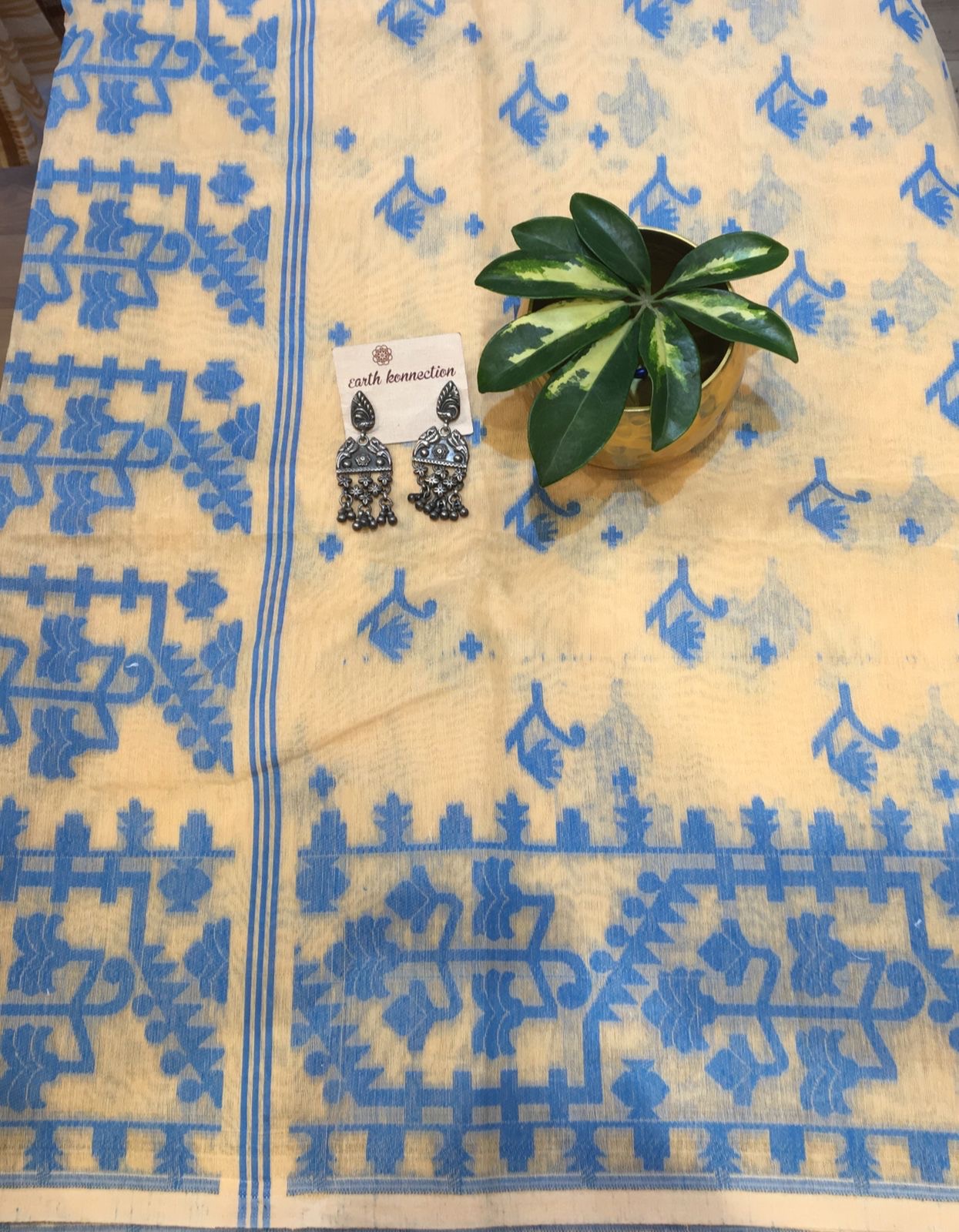 Cotton jamdani saree