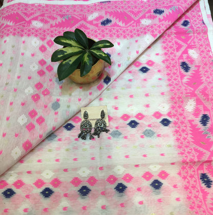 Cotton jamdani saree