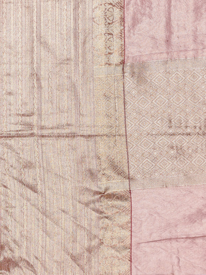 Pink and Gold Tissue Banarasi Saree