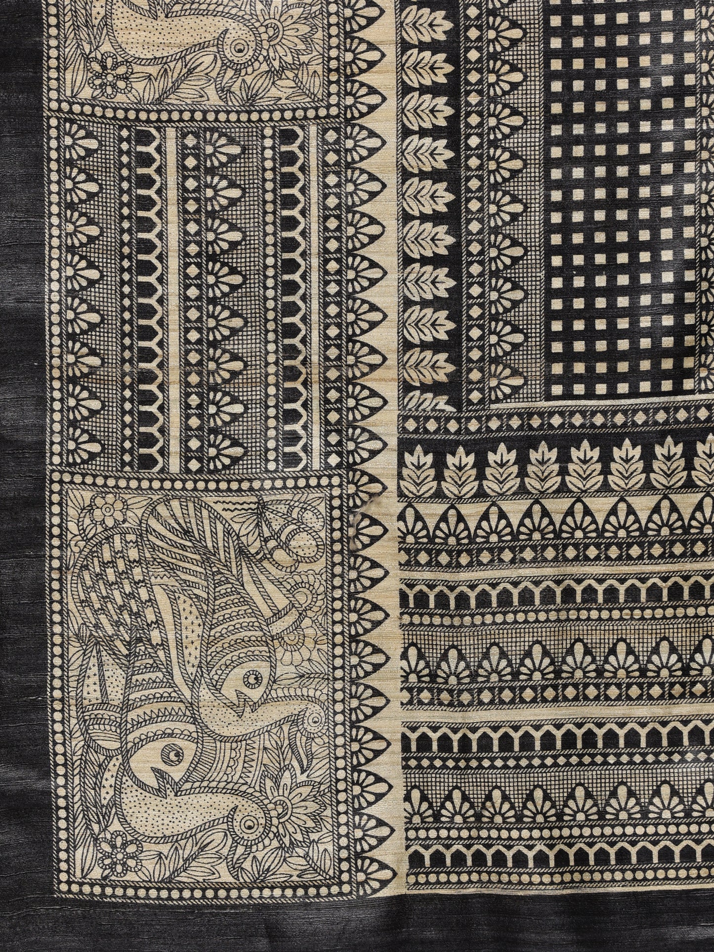 Silk mark pure gicha tussar saree geen