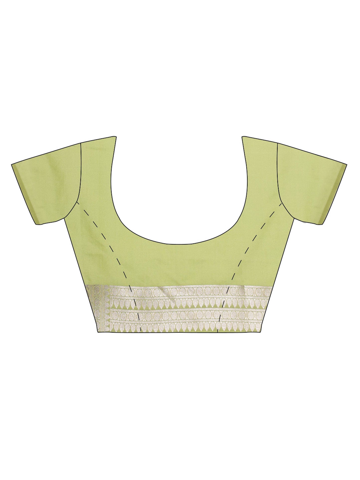 Light Green Pure Silk Tanchoi Brocade Banarasi Saree