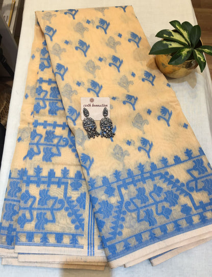 Cotton jamdani saree