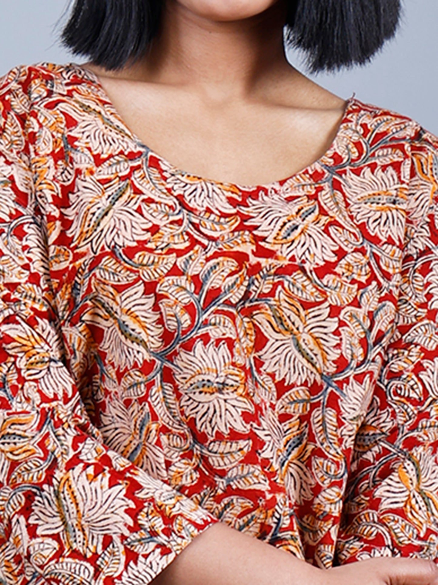 Kalamkari Kurta (lotus print)