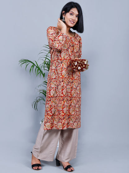 Kalamkari Kurta (lotus print)