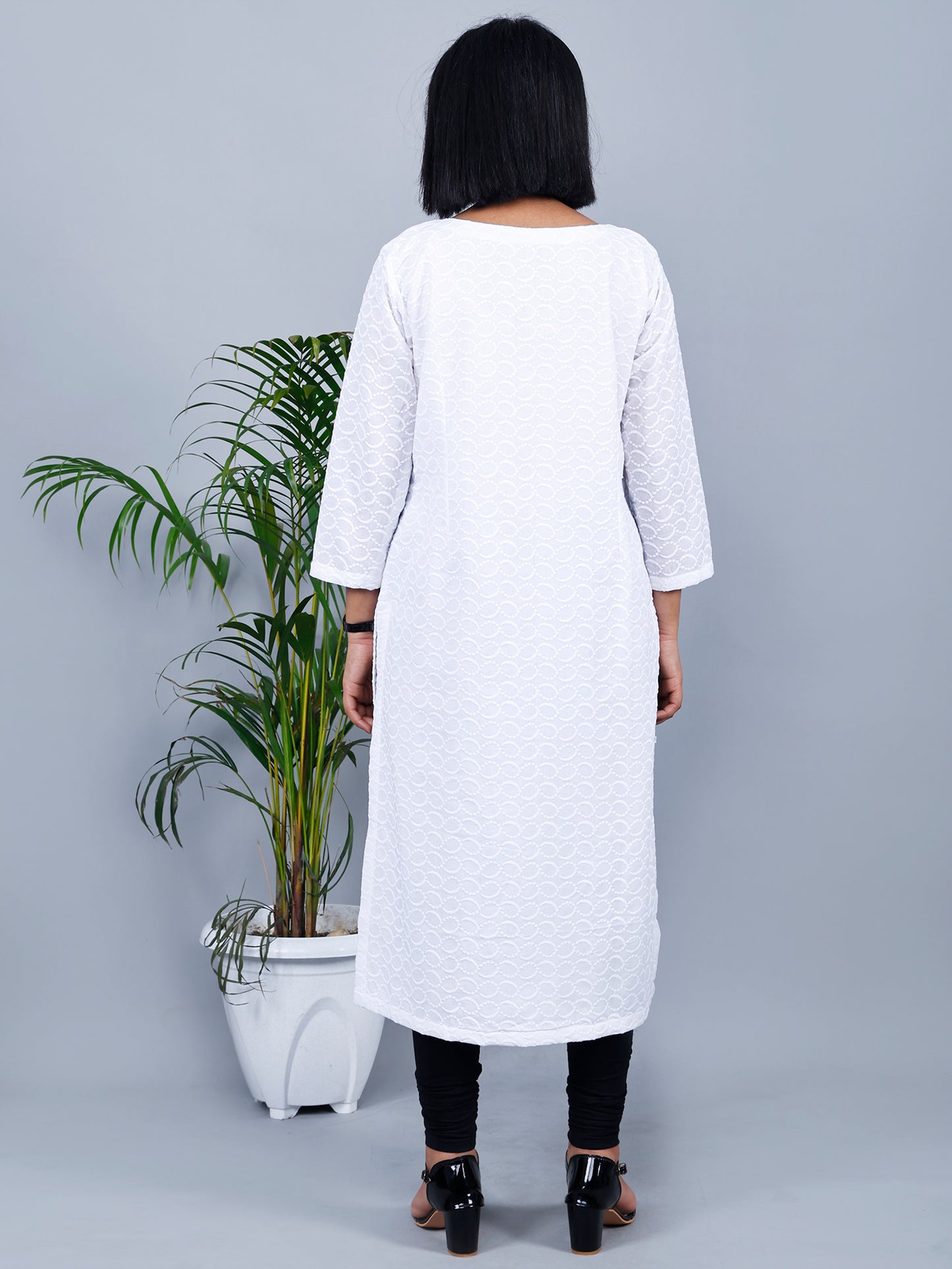 White Colour Long Kurta