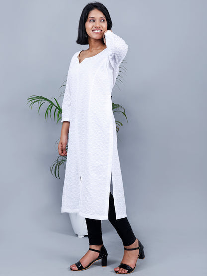 White Colour Long Kurta