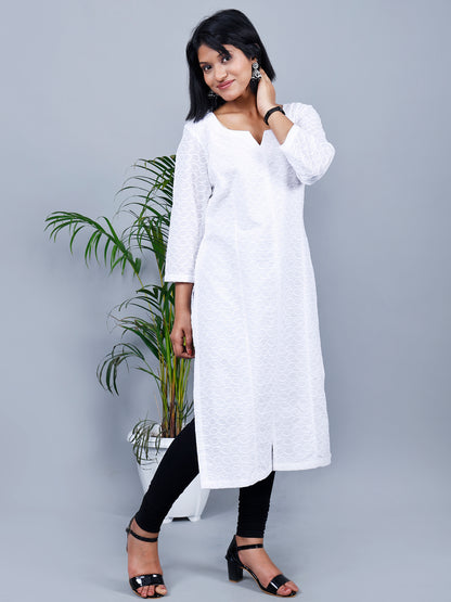 White Colour Long Kurta