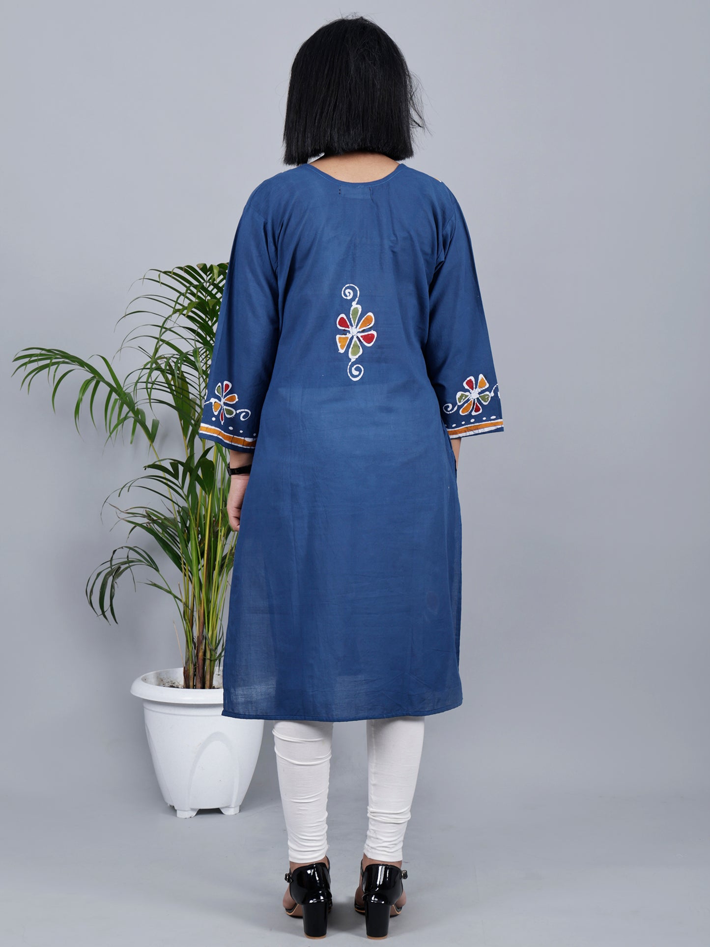 Hand Batik Pure Cotton Blue Kurta