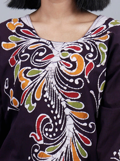 Hand batik pure cotton kurta