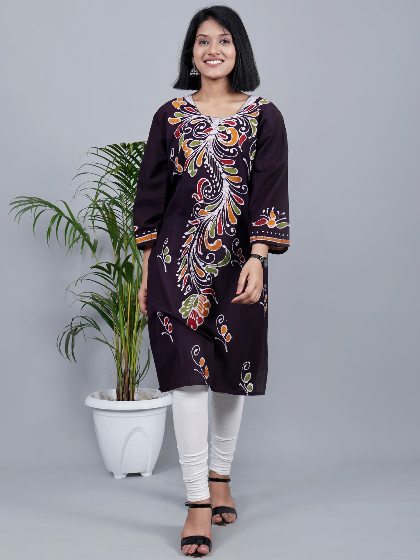 Hand batik pure cotton kurta