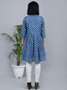 Blue Colour Frilled Kurta thumbnail