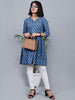 Blue Colour Frilled Kurta thumbnail