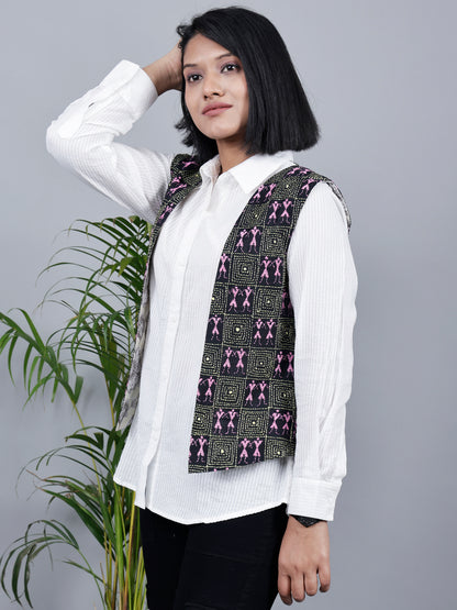 Sleeveless Reversible Jacket