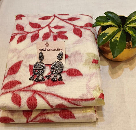 Cotton jamdani saree