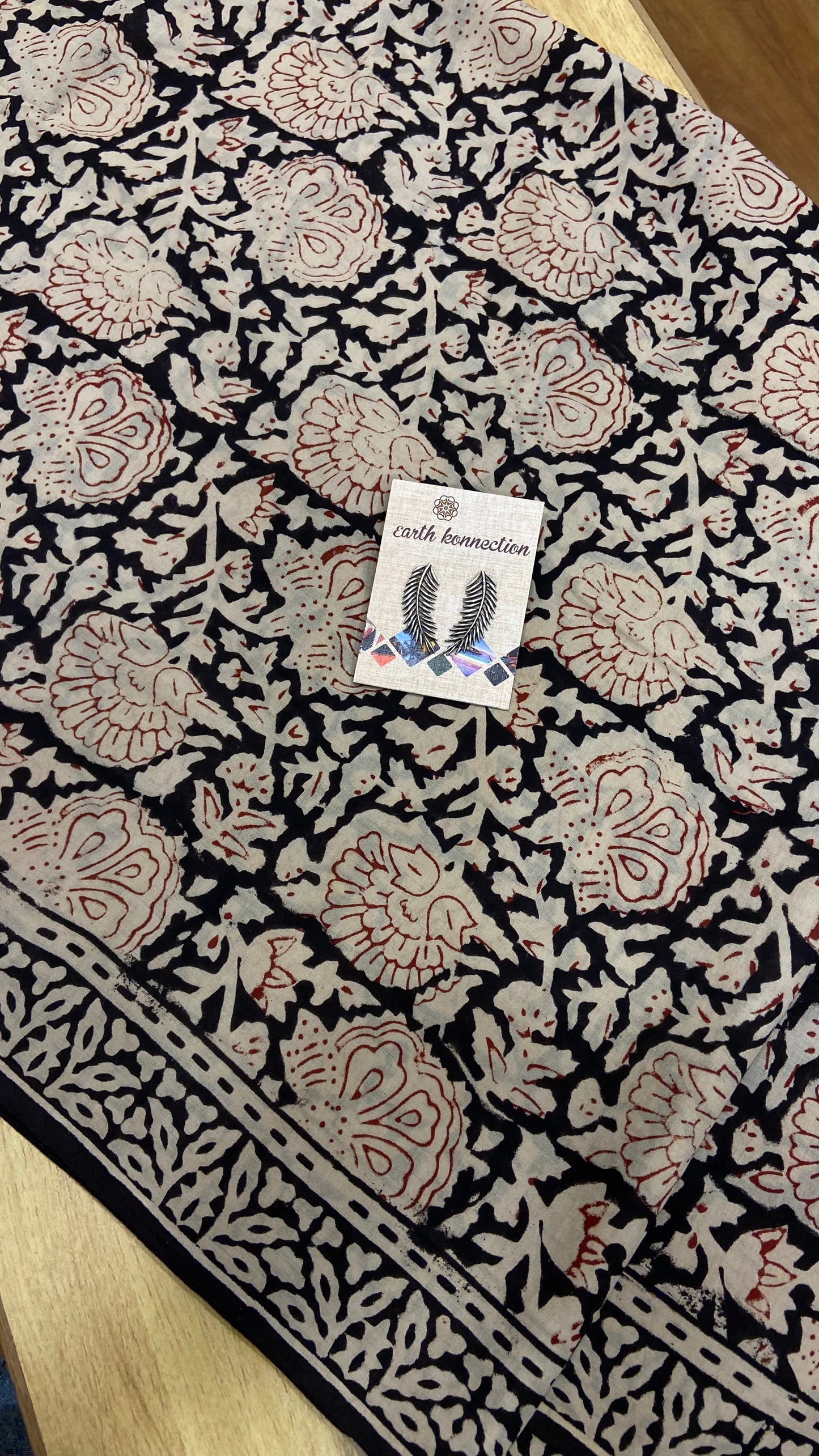 HAND BLOCK PRINTED MULMUL COTTON SAREE