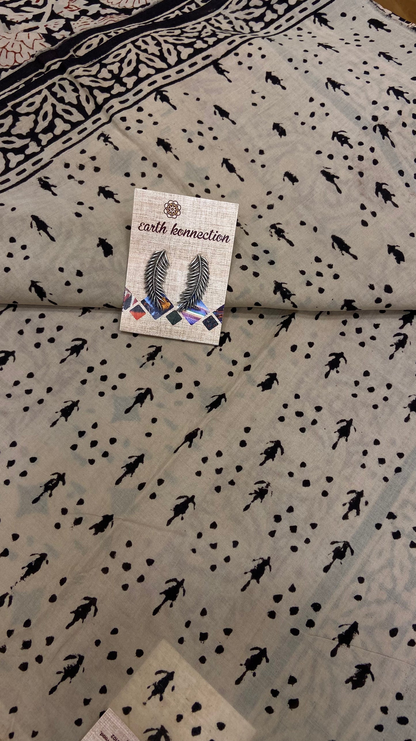 HAND BLOCK PRINTED MULMUL COTTON SAREE